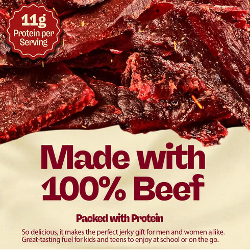 Scotty's Country 16 oz Hand-Trimmed Scottys Smokehouse King Slab - Teriyaki, Beef Jerky, Large Bulk Beef Jerky Bag