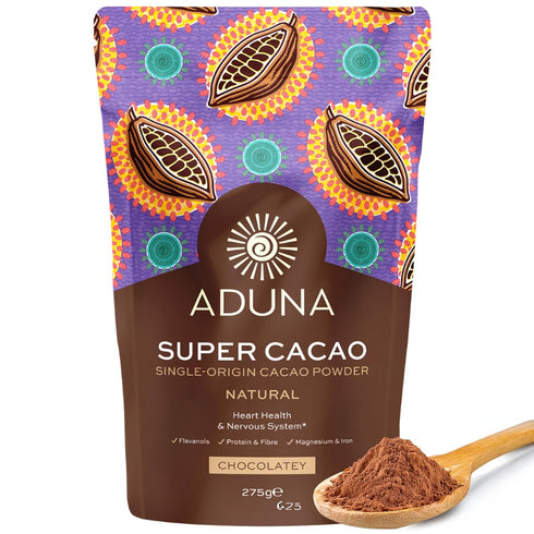 Aduna Super-Cacao Powder | 100% Natural Ghanaian Cacao for Heart Health &