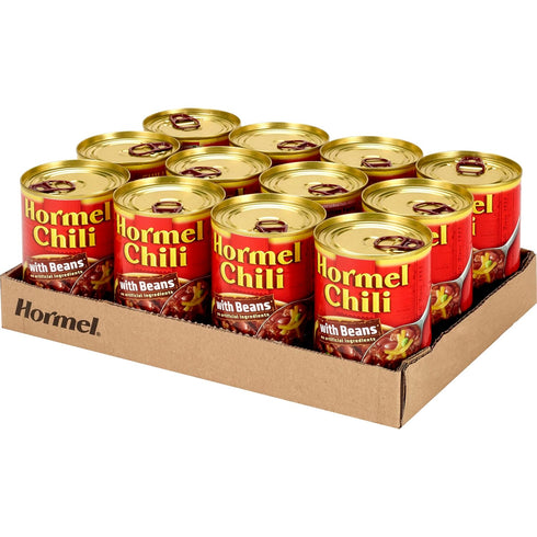15 oz (Pack 12) Hormel Chili with Beans