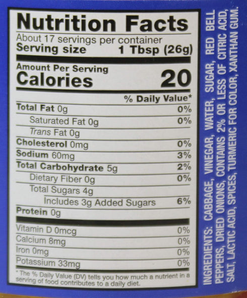 GOLDING FARMS 16 Oz (Pack 2) Mrs. Campbell's All Natural Sweet Southern Chow Chow Relish, Glass Jar