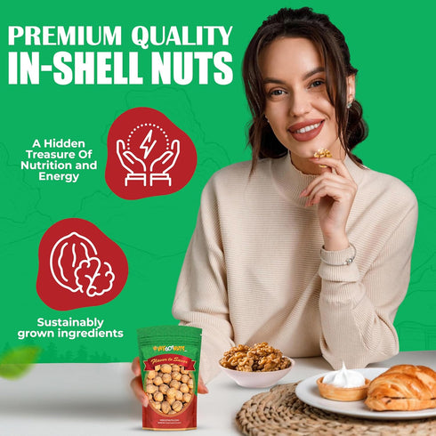 2 lbs Package Raw California Walnuts In Shell -Premium Quality Whole & Unsalted Walnuts By We Got Nuts Natural Healthy
