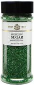 India Tree, Green Sparkling Sugar, Large Jar | Shimmery Sugar Sprinkles for