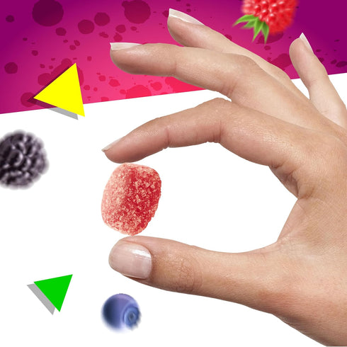 1 Bonelle Italian Berry Jelly Candy | Pound Bag | Naturally Flavored Dye Free Candy | Strawberry, Raspberry