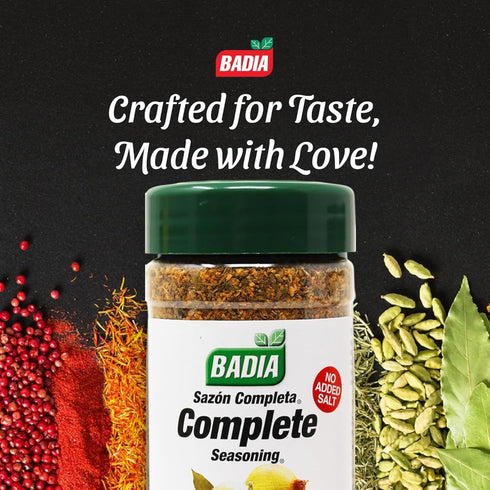 4.25 oz Badia Complete Seasoning Salt-Free, All-Purpose Spice Blend of Garlic, Onion, Pepper, Herbs & Spices - Savory