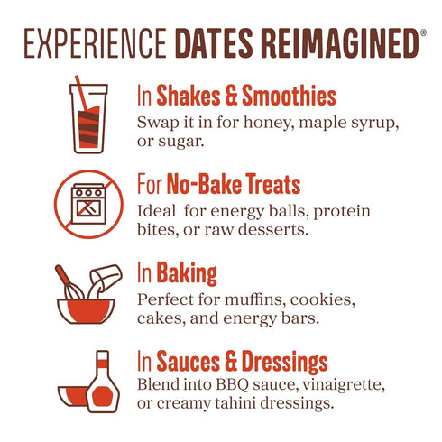 52 Dateables Organic Date Paste Servings Pitted & Pured Dates Naturally Sweetened, No Added Sugar Organic, Vegan