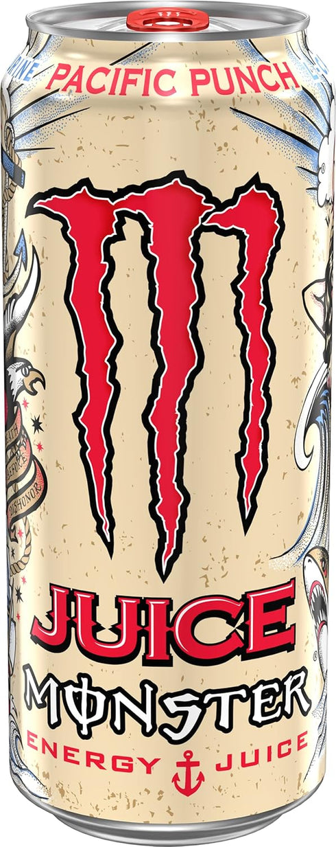 16 Pack 15 Monster Energy Juice Monster Pacific Punch, Energy Drink, Ounce | Energy + Juice