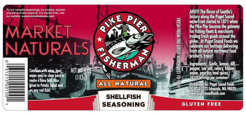 PIKE PIER FISHERMAN (4 oz.) Shellfish Seasoning