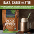 Viva Naturals Organic Cacao Powder, 8 oz Unsweetened Cocoa Powder for Baking & Smoothies, Certified Vegan