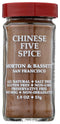 Morton & Bassett Chinese Five Spice, 1.9 oz Non-GMO, Salt-Free, Authentic Blend