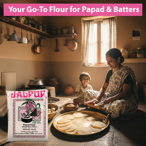 Jalpur 100g Black Matpe Bean Flour (papad flour)