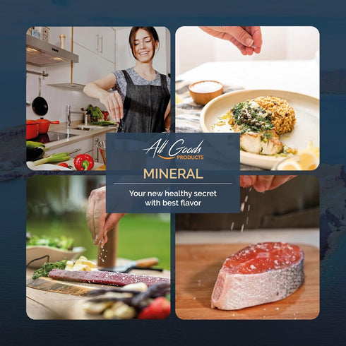 4 LB. 90+ 30% All Goods Mineral Sea Salt, Fine Grain From Baja California, Hand-Harvested, Essential Minerals, Kosher