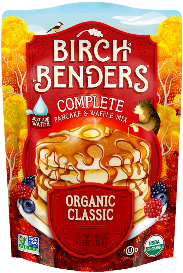 Birch Benders Organic Classic Pancake & Waffle Mix, 40 oz Bag