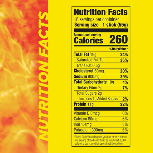 1.94 oz. (18 Count) Slim Jim Monster Smoked Meat Sticks, Original Flavor, High Protein