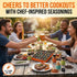 Set 20 Pack BBQ Grill Spice Glass Bottles Gourmet Seasoning Variety Rubs for Steak Chicken and Grilling BBQ Gift