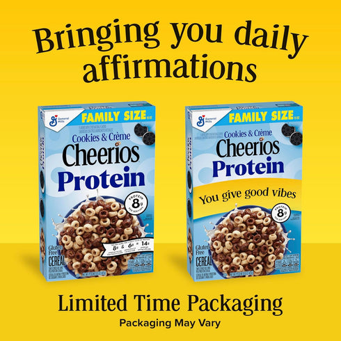 8g 15 oz Cheerios Protein Cereal, Cookies and Crme, Protein, Family Size