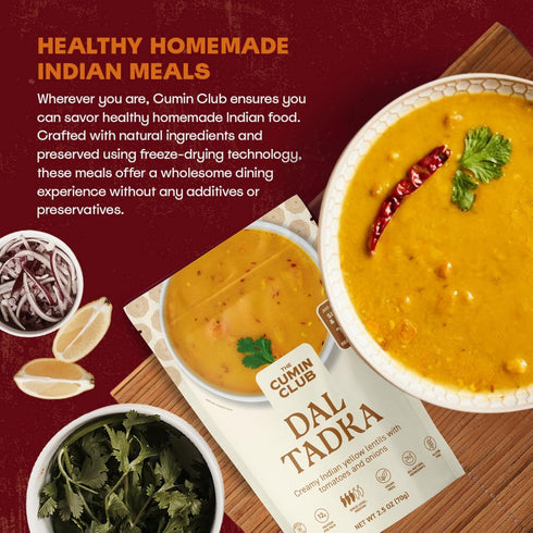 Pack 8 5 The Cumin Club Variety | Authentic Indian Meals | Ready in Minutes, Just Add Water | All-Natural, No