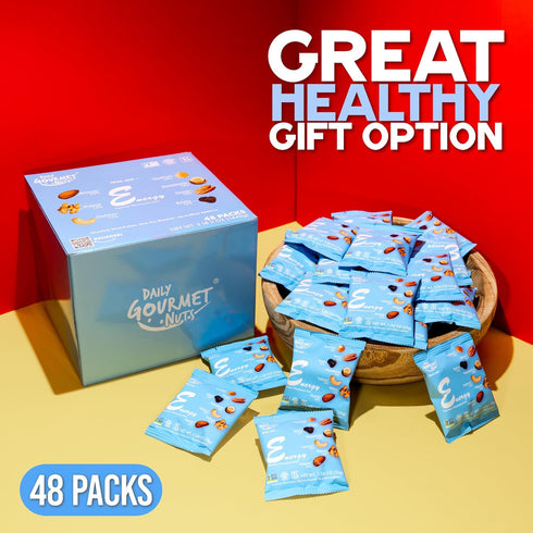 Packs/Premium Packs/Office 48 Packs Daily Gourmet Nuts - Energy Mix/Healthy Trail mix Individual Nuts & Dry