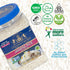 32 oz (2 LB) Golden Crown Jasmine Rice - Jar, Non-Sticky, Fluffy Aromatic Rice, Thai, Indian, & Fragrant Flavored