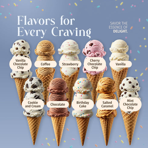 5 2 (1 Pack, Triple Scoop - Premium Birthday Cake Ice Cream Mix For Ice Cream Maker. Simple, Easy, Delicious. From