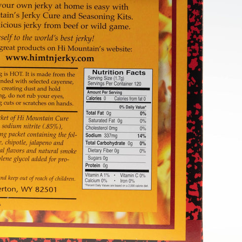Hi Mountain Jerky Seasoning and Cure Kit | INFERNO BLEND | Create Savory Homemade Beef Jerky | Season up to 15lbs. of