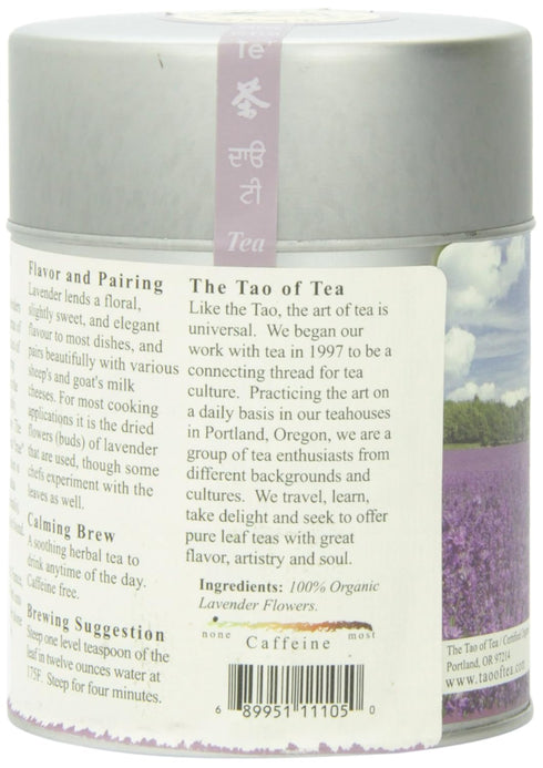2.0 (Packaging The Tao of Tea, Lavender Herbal Tea, Loose Leaf, Ounce Tin May Vary)