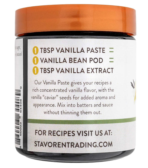 Mexican Vanilla Bean Paste, 4oz - Baking, Cooking, and Desserts by Stavoren Trading Co.