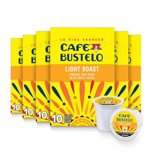 Caf Bustelo Light Roast, Single Serve Coffee Pods, 10 Count (Pack of