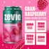 12 oz (6-Pack) Zevia Zero Sugar Soda, Cran-Raspberry, Cans Naturally Sweetened, Zero Calorie Sugar Free Soda - Non-GMO