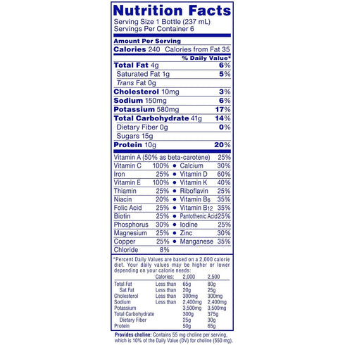 6 Count 8 oz. Carnation Breakfast Essentials Rich Milk Chocolate Nutritional Drink fl. Bottles