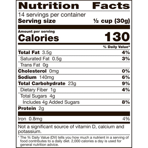 15 oz Chex Mix Snack Party Mix, Honey Nut, Family Size Sweet Salty Pub Mix
