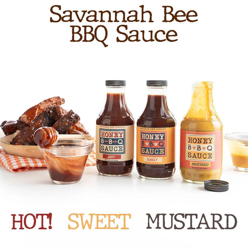Savannah Bee Honey BBQ Sauce - Sweet and Flavorful for Grilling - Perfect for BBQs