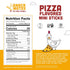 8g 50 10 Pack New Primal Snack Mates Pepperoni Pizza Chicken Sticks, Gluten Free Healthy Snacks for Kids, Low Sugar