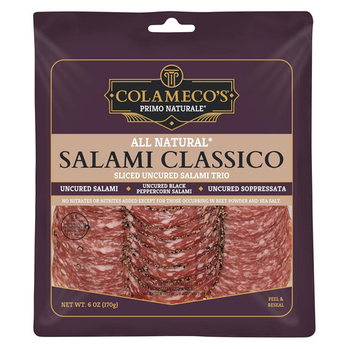 Classico Salami Deli Selection TRIO Classic, Black Peppercorn & Soppressata Uncured, All-Natural
