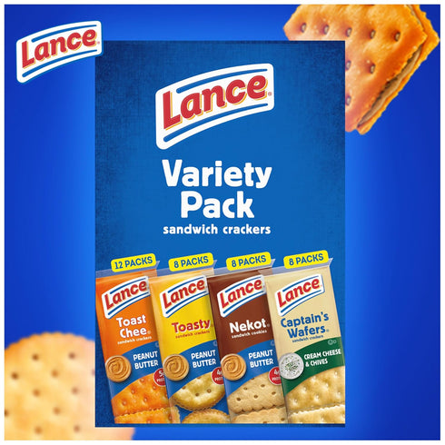 Pack, 36 (Pack 36) Lance Sandwich Crackers Variety Ct