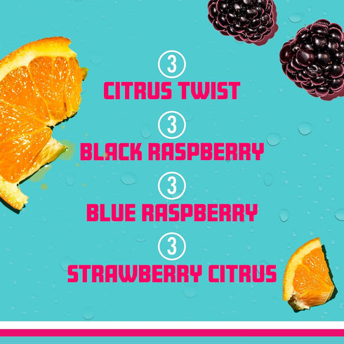 Pack,Flavored Antioxidants,16 oz,(Citrus Citrus),(Pack 24) Sparkling Ice Caffeine Variety Sparkling Water,Zero