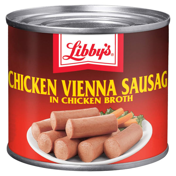 Libby's Chicken Vienna Sausage in Chicken Broth, Ready to Eat Canned Sausage,