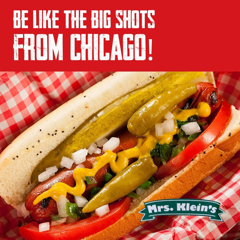 1 Mrs. Klein's Sport Peppers For Chicago Dogs, Hot Dogs - Our Hot Chicago Style Fresh Pickled Peppers in vinegar go