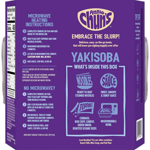 8.23 oz (Pack 6) Annie Chun's Yakisoba Noodle Bowl