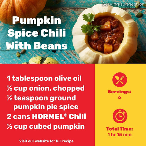 15 (Pack 12) Hormel Chili Hormel Home Style Chili With Beans, Ounce