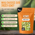 1 LB Packed Oh! Nuts Dried Kiwi - - Sweetened Dried Fruit Diced - Dehydrated Fruit Bites - in New York Zip-Seal Bag