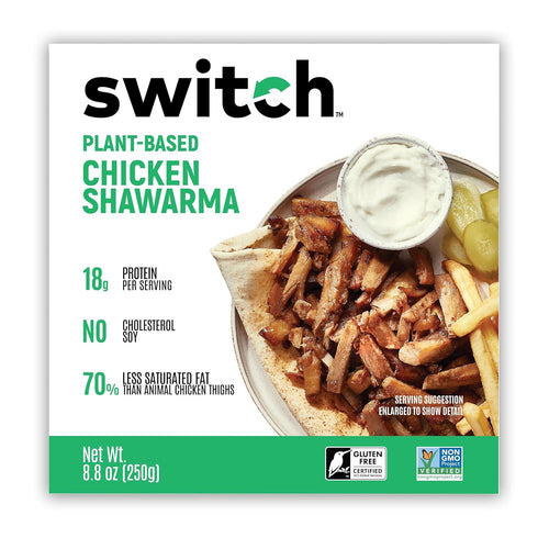 Switch Foods Plant-Based Chicken Shawarma | Vegan | 18g Protein | Soy,