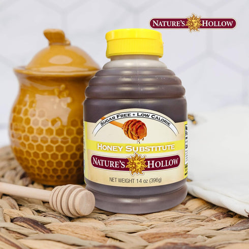 Pack 2 Nature's Hollow Sugar Free Honey Substitute: Gluten Free, Vegan, and Keto Honey - Zero Sugar Honey Xylitol