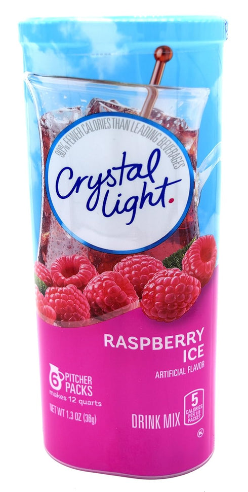 Crystal Light Raspberry Ice Drink Mix - 12-quart, 1.3-ounce Packages (Pack of 2)