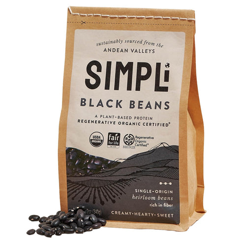 2 Packs (4 Packs SIMPLi Tri-Color Quinoa and Black Beans Bundle, Organic Plant-Based Staples, Each Total)