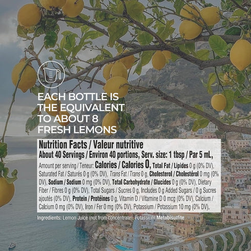 100% 6.7oz (12 Pack) Tuscanini Sicilian Lemon Juice, Not from Concentrate, Lemon Shaped Squeeze Bottle No Water Added |