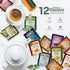 Twinings 48 Pack 12 20 Set Tea Bags Herbal Variety Herbal Flavors with Honey Sticks, Perfect Tea Gift for Any Occasion