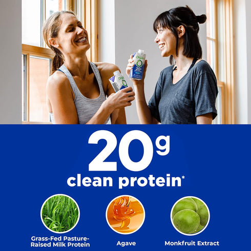 Orgain Clean Protein Shake, Grass Fed Dairy, Vanilla Bean - 20g Whey High Protein, 11 Fl Oz (Pack of 4)