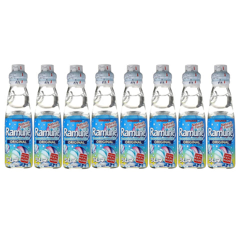 Ramune Sangaria Japanese Soft Drink , Original Flavor, Pack of 8 (Total 54.08