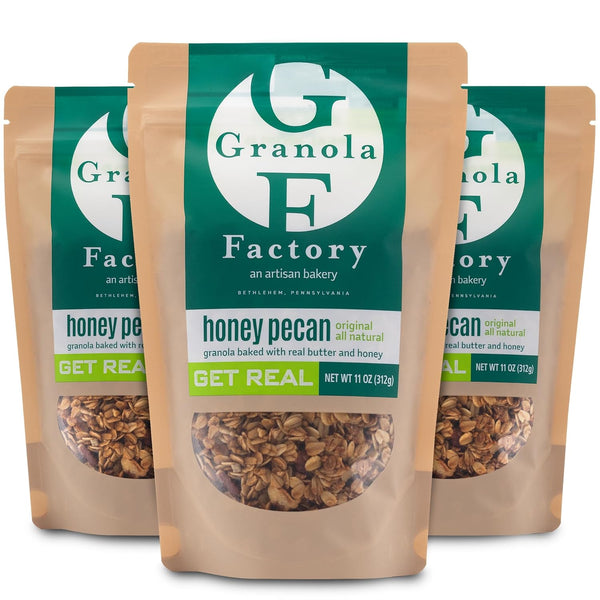 Granola Factory Honey Pecan, All-Natural, Sweet and Salty Breakfast Cereal and Snack (Honey Pecan)