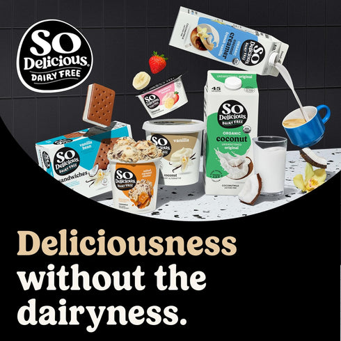 SO DELICIOUS 32 OZ Dairy Free Coconut Milk Creamer, French Vanilla, Vegan, Organic, Non-GMO, Creamy Plant Based Coffee